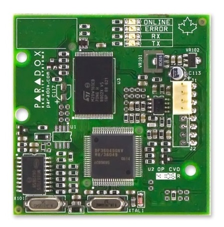 Plug-In voice dialer; arm/disarm system remotely via telephone